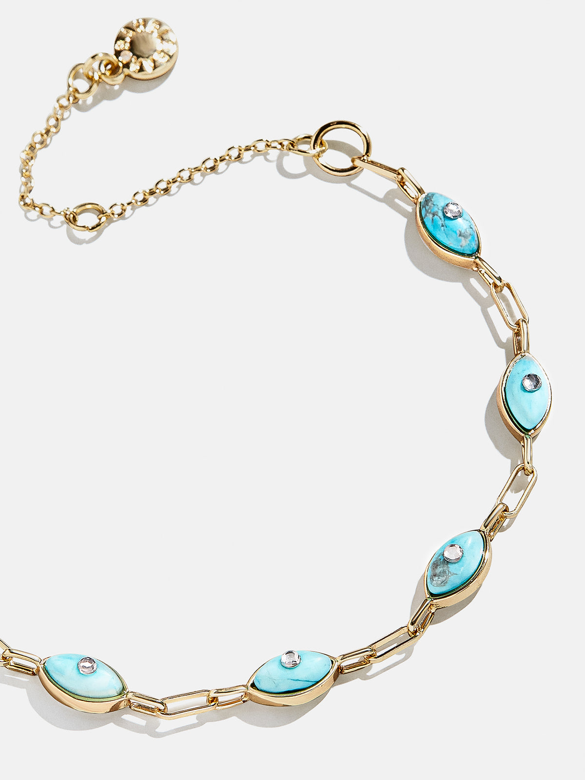 Yara Evil Eye Bracelet - Gold/Turquoise