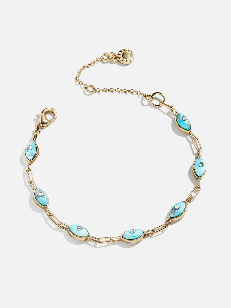 BaubleBar Yara Evil Eye Bracelet - Gold/Turquoise - 
    20% Off Bracelets with code LAYER20
  
