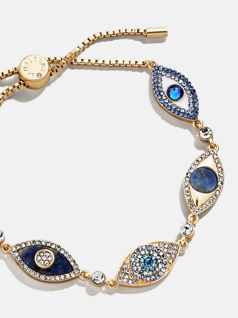 Ojo Bracelet - Gold/Blue