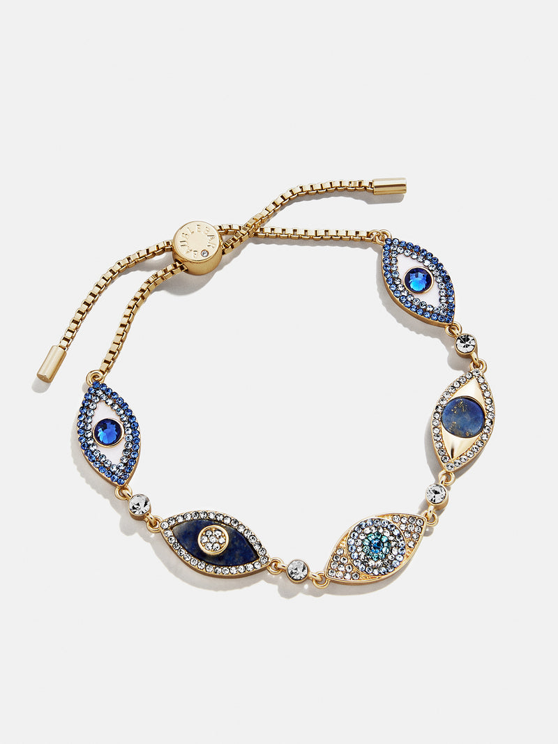 BaubleBar Ojo Bracelet - Gold/Blue - 
    20% Off Bracelets with code LAYER20
  
