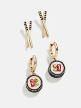 BaubleBar Just Roll With It Earring Set - Sushi - 
    Sushi earrings, chopstick earrings
  
