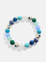 BaubleBar Evil Eye Beaded Stretch Bracelet - Blue - 
    Evil eye semi-precious bracelet
  
