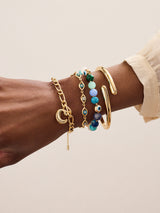 BaubleBar Evil Eye Beaded Stretch Bracelet - Blue - 
    Evil eye semi-precious bracelet
  
