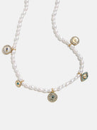 Frida Evil Eye Necklace - Pearl/Turquoise