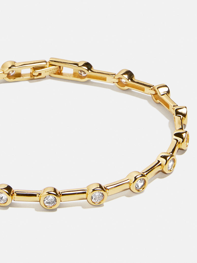 Eve 18K Gold Tennis Bracelet - Gold/Pavé