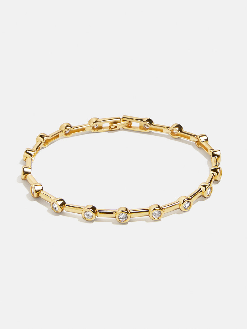 BaubleBar Eve 18K Gold Tennis Bracelet - Gold/Pavé - 
    18K Gold Plated Sterling Silver, Cubic Zirconia
  
