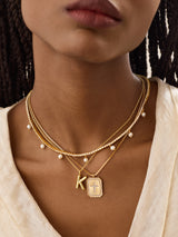 BaubleBar Grace Cross Pendant Necklace - Gold/Pavé - 
    20% Off 2+ Necklaces with code LAYER20
  
