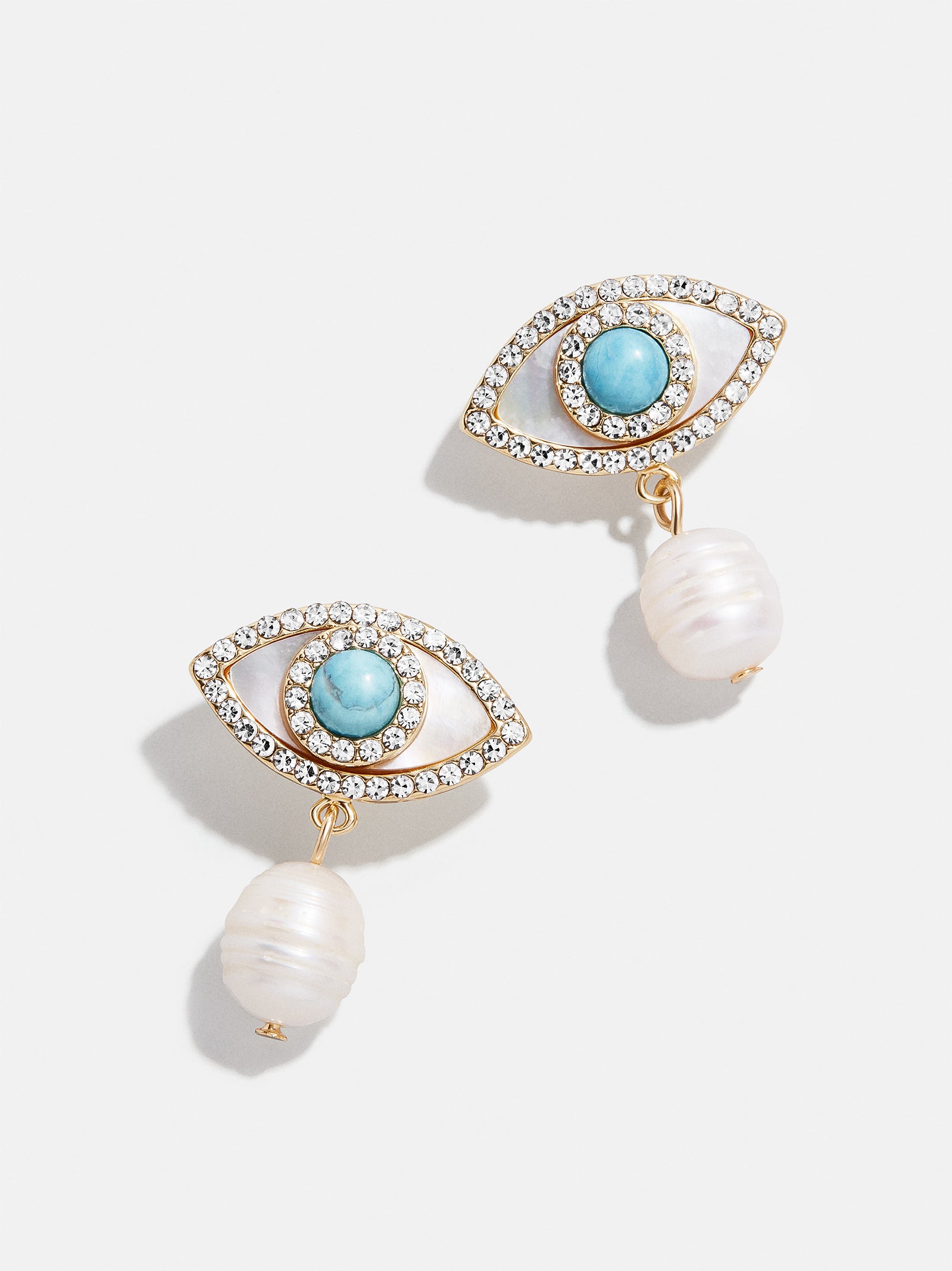 Frida Evil Eye Earrings - White