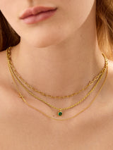 BaubleBar 18K Gold Asymmetrical Cross Necklace - Cross - 
    20% Off 18K Gold: One week only
  
