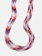 Lena Semi-Precious Layered Necklace - Pink