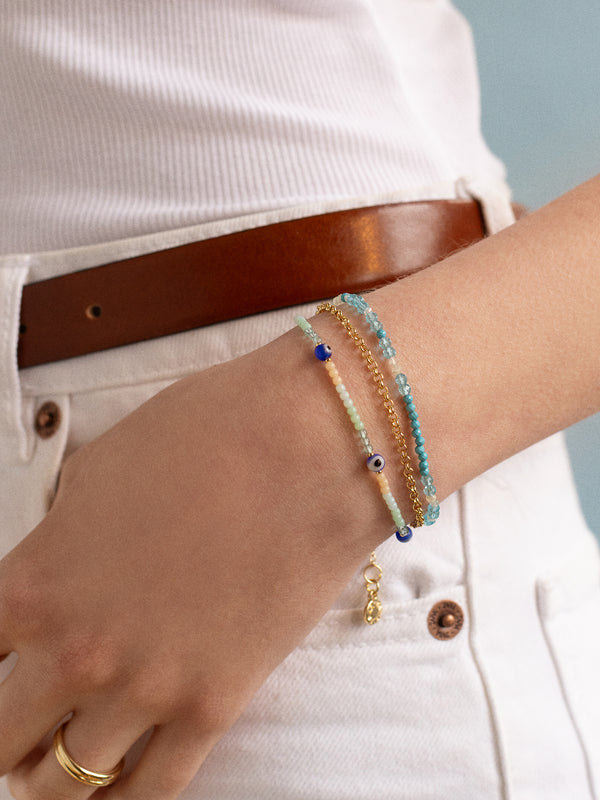 Rowan Semi-Precious Layered Bracelet - Mykonos