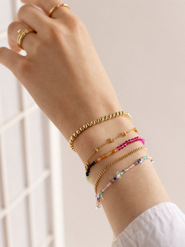 Rowan Semi-Precious Layered Bracelet - Santorini