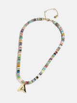 BaubleBar Marcella Semi-Precious Initial Necklace - Multi/Gold - 
    20% Off 2+ Necklaces with code LAYER20
  
