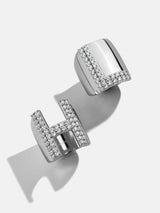 BaubleBar Custom Pave Initial Ring - Silver - 
    Ends Tonight: Enjoy 15% Off thru 1/21
  
