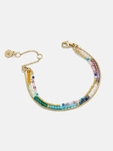 BaubleBar Rowan Semi-Precious Layered Bracelet - Snake Chain - 
    3-in-1 bracelet featuring semi-precious beads and chain
  
