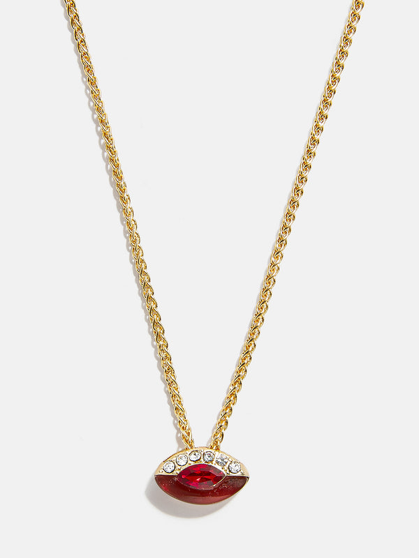 Clove Semi Precious Birthstone Necklace - Garnet