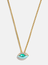 BaubleBar Clove Semi Precious Birthstone Necklace - Blue Zircon - 
    20% Off 2+ Necklaces with code LAYER20
  
