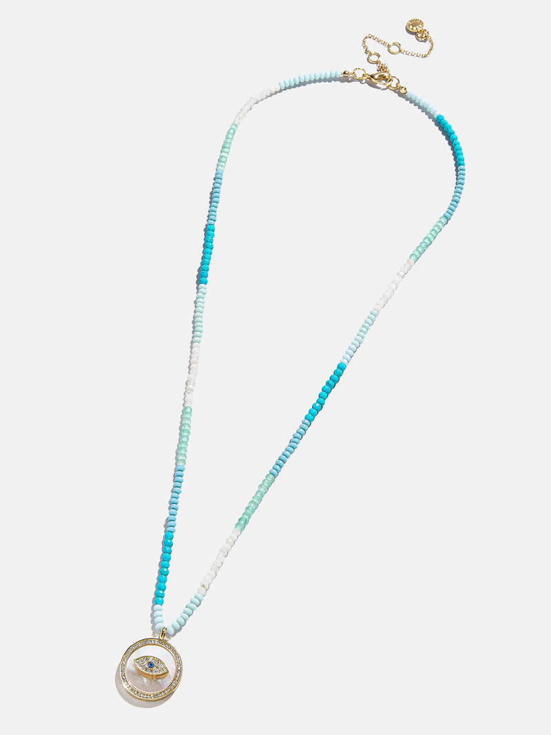 BaubleBar Evil Eye Semi-Precious Necklace - Blue/Gold - 
    Evil eye semi-precious necklace
  
