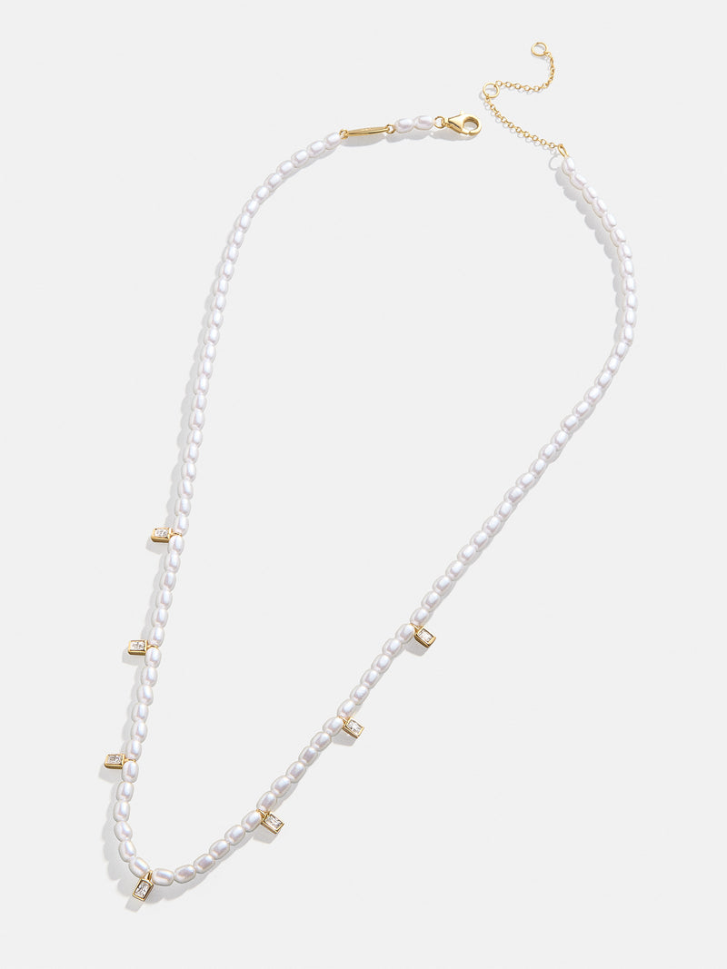 BaubleBar 18K Gold Myra Necklace - Pearl/Gold - 
    18K Gold Plated Sterling Silver
  
