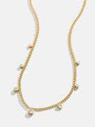 18K Gold Leslie Necklace - Gold/Pavé