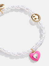 BaubleBar Sunshine & Rainbows Kids' Charm Bracelet - Heart - 
    Kids' pearl charm bracelet
  
