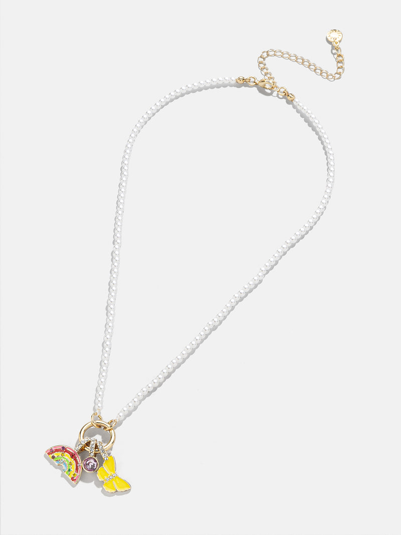 BaubleBar Sunshine & Rainbows Kids' Charm Necklace - Over The Rainbow - 
    Pearl charm necklace
  
