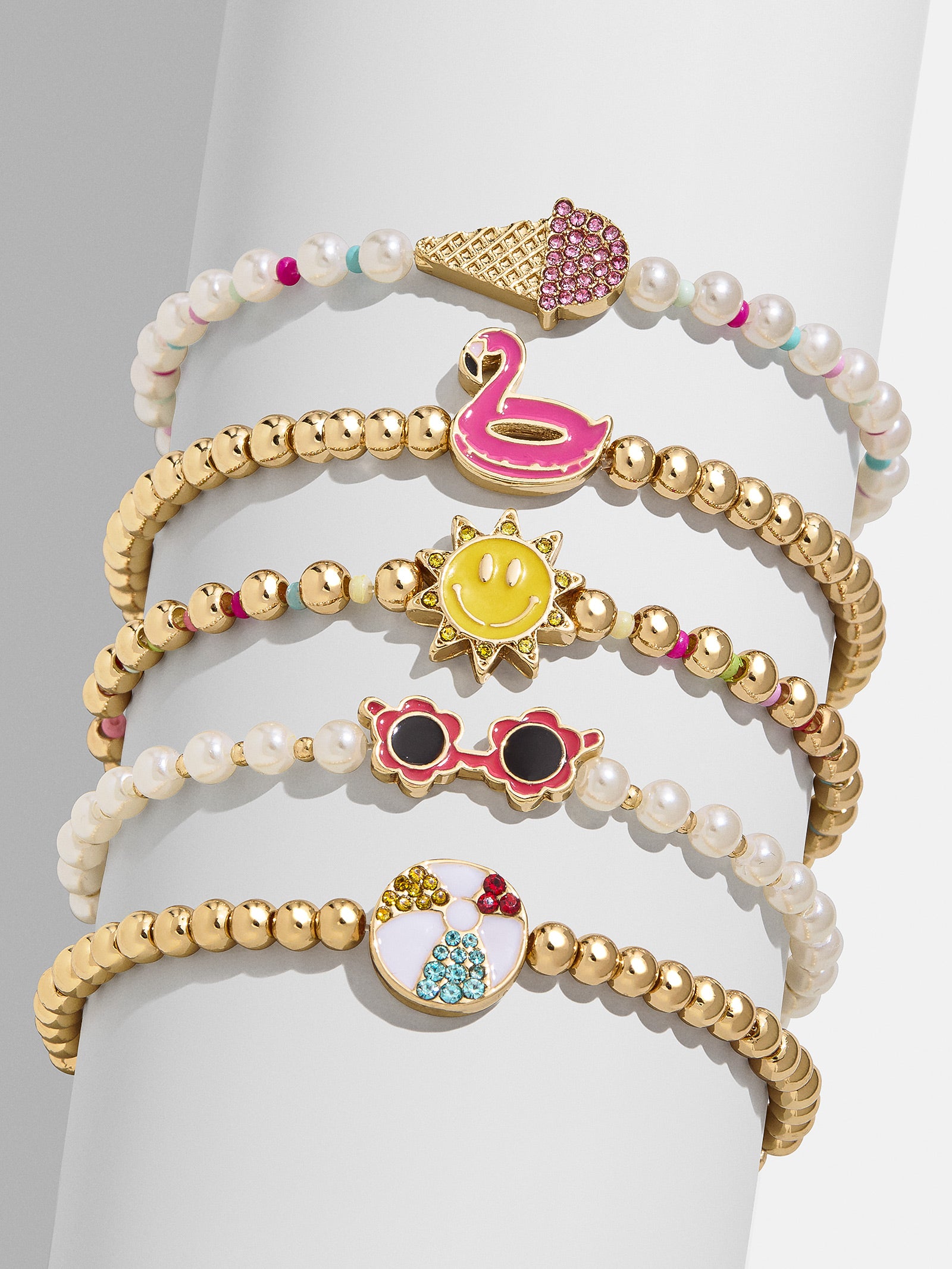 Vacation Mode Kids’ Bracelet Set - Sun