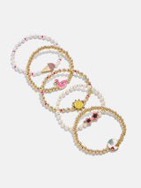 BaubleBar Vacation Mode Kids’ Bracelet Set - Sun - 
    Five stretch bracelets
  
