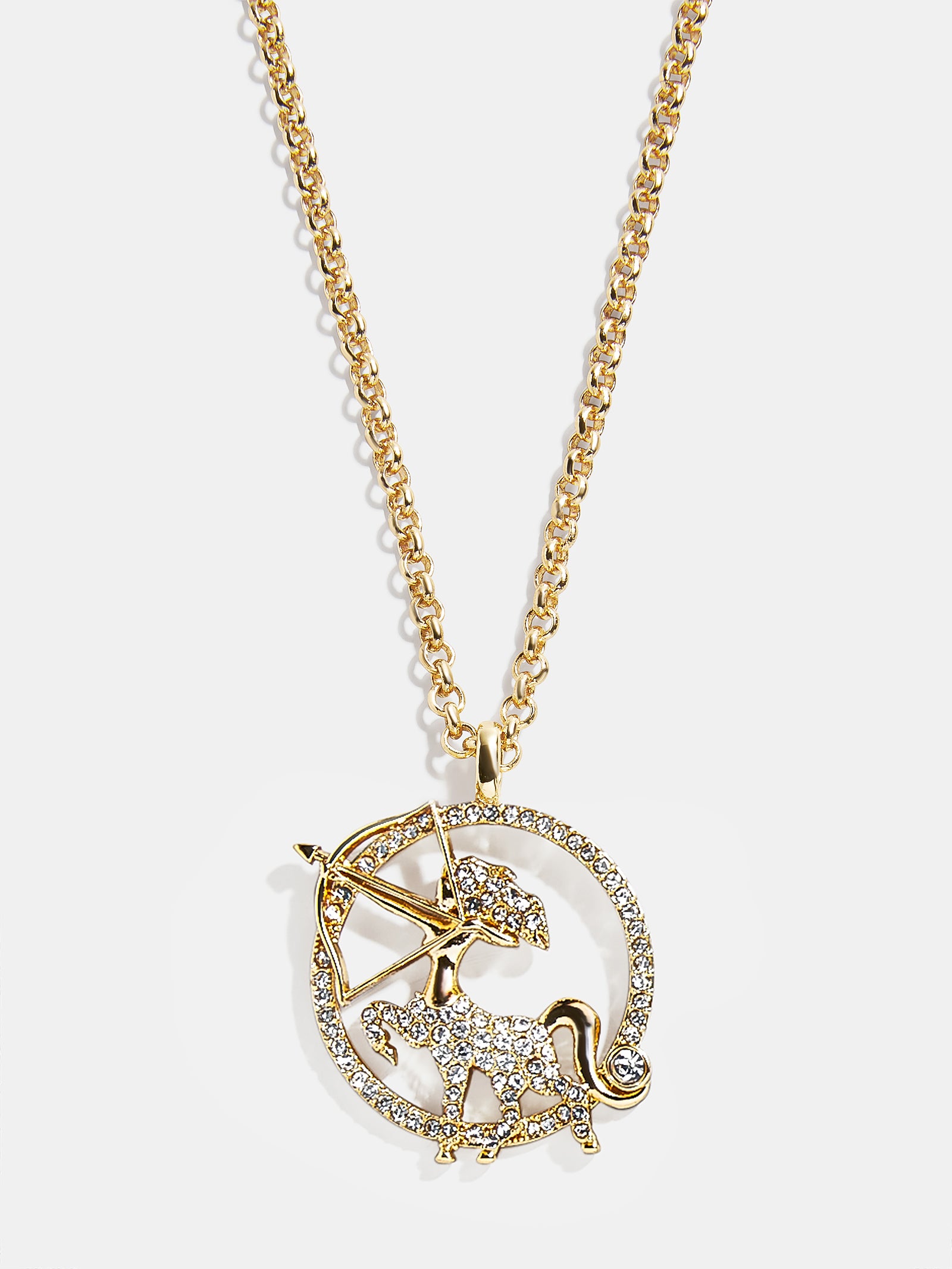 Andrea Zodiac Necklace - Sagittarius – Zodiac pendant necklace – BaubleBar