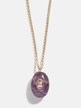 BaubleBar Aura Semi-PreciousPendant Necklace - Purple - 
    20% Off 2+ Necklaces with code LAYER20
  
