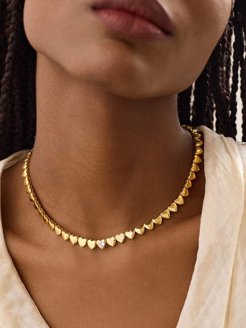 BaubleBar 18K Gold Daphne Tennis Necklace - Gold/Pavé - 
    20% Off 2+ Necklaces with code LAYER20
  
