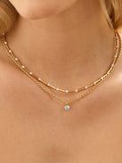 18K Gold Eve Necklace - Gold/Pavé