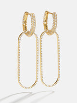 BaubleBar 18K Gold Clara Earrings - Gold/Pavé - 
    Enjoy 25% Off: One week only
  
