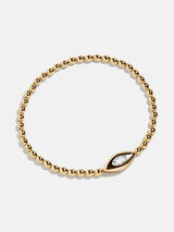 BaubleBar Silma 18K Gold Evil Eye Bracelet - Gold/Pavé - 
    18k Gold Plated Sterling Silver, evil eye crystal
  
