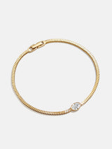 BaubleBar Lana 18K Gold Bracelet - Gold/Pavé - 
    18k Gold Plated Sterling Silver, Crystal Bezel
  
