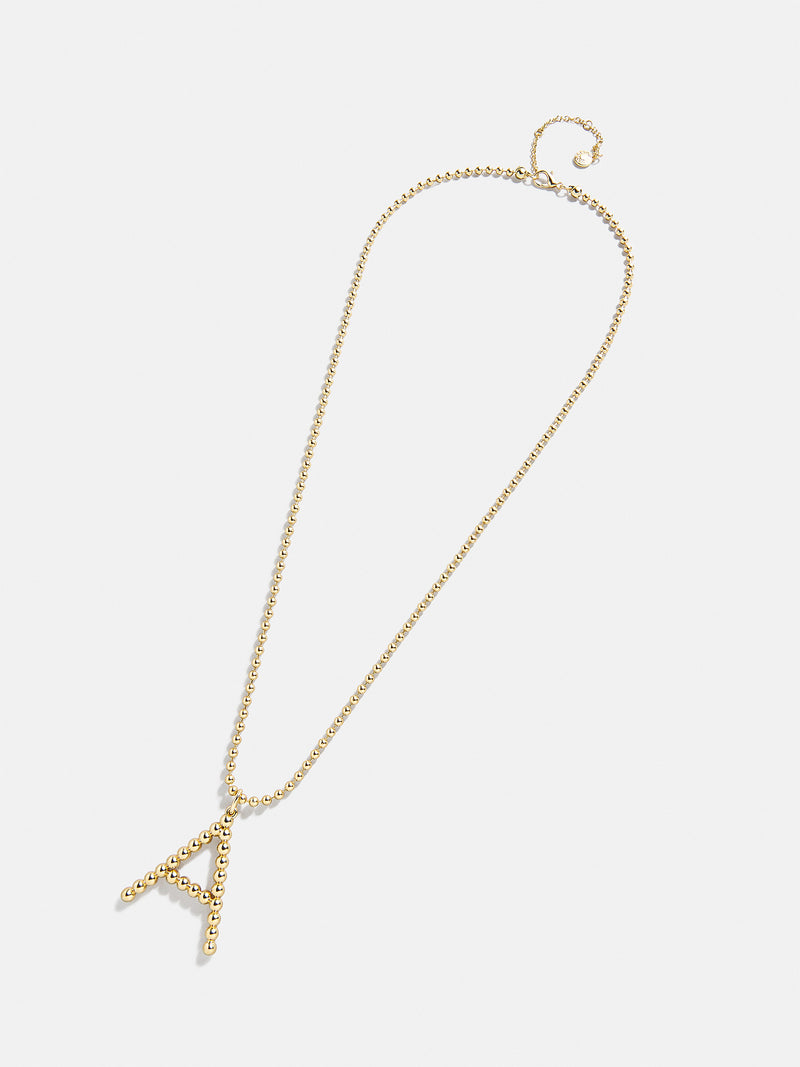 BaubleBar Oversized Initial Pisa Necklace - Gold - 
    Gold initial necklace
  
