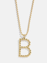 BaubleBar B - 
    Gold initial necklace
  
