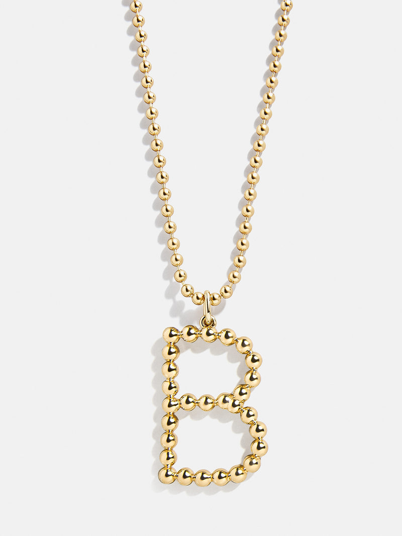 BaubleBar B - 
    Gold initial necklace
  
