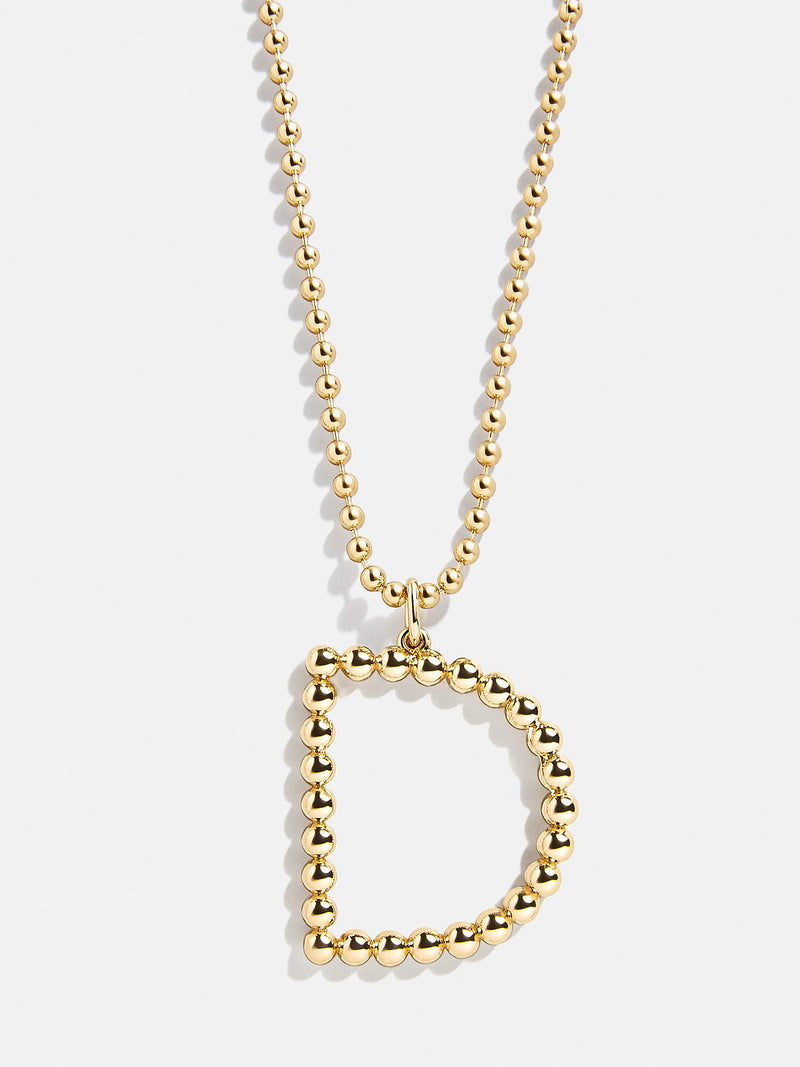 BaubleBar D - 
    Gold initial necklace
  
