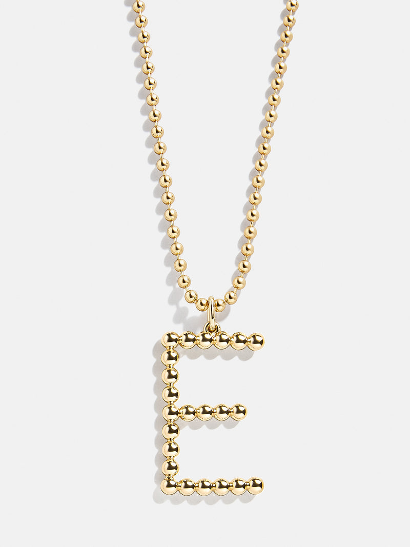 BaubleBar E - 
    Gold initial necklace
  
