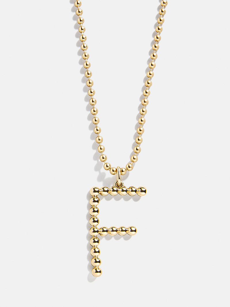 BaubleBar F - 
    Gold initial necklace
  
