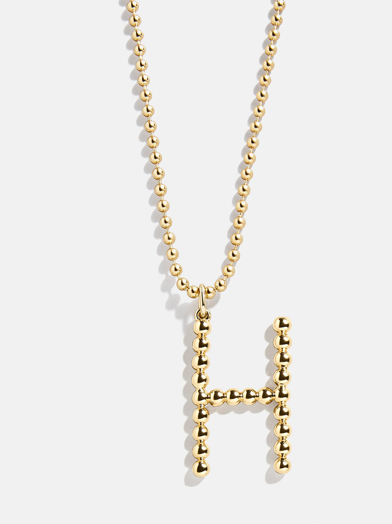 BaubleBar H - 
    Gold initial necklace
  
