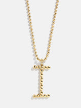 BaubleBar I - 
    Gold initial necklace
  
