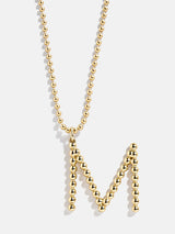 BaubleBar M - 
    Gold initial necklace
  
