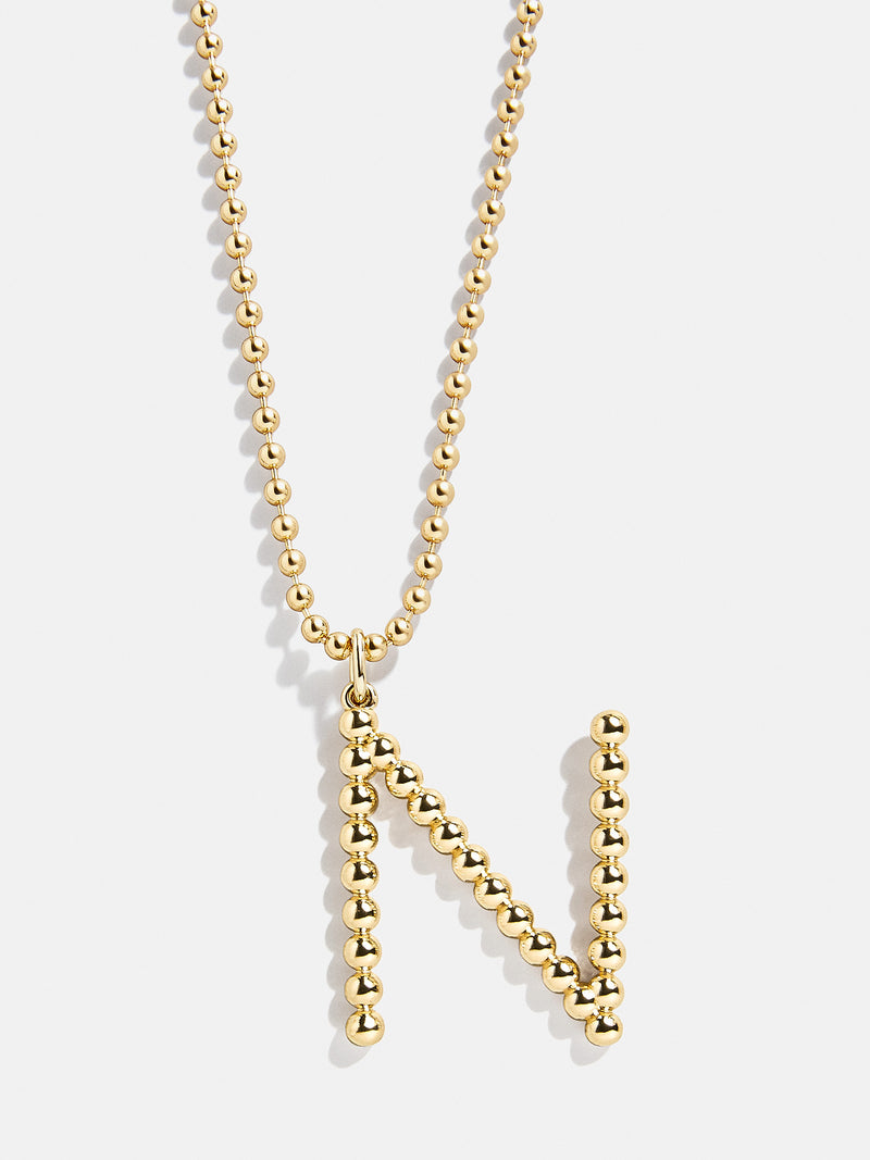 BaubleBar N - 
    Gold initial necklace
  
