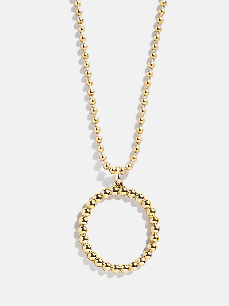 BaubleBar O - 
    Gold initial necklace
  
