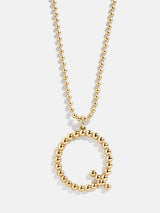 BaubleBar Q - 
    Gold initial necklace
  
