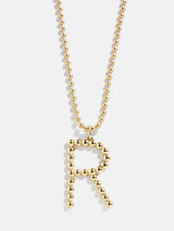 BaubleBar R - 
    Gold initial necklace
  
