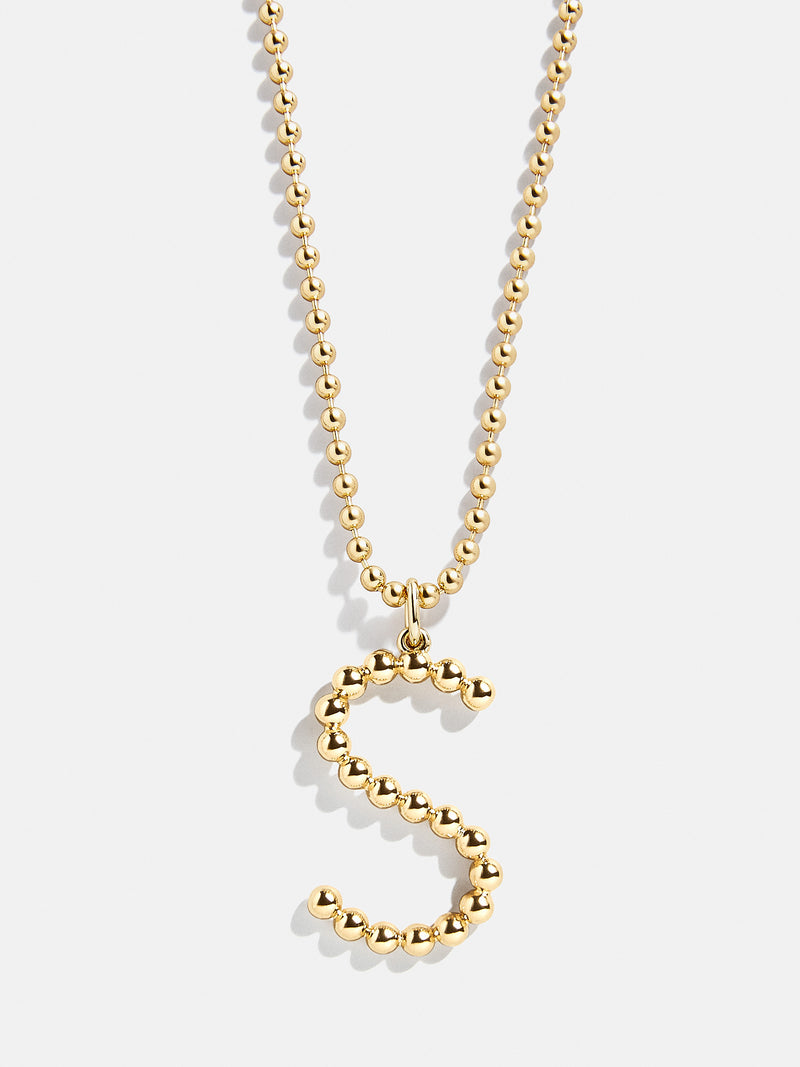 BaubleBar S - 
    Gold initial necklace
  
