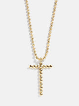 BaubleBar T - 
    Gold initial necklace
  
